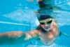 Person swimming underwater