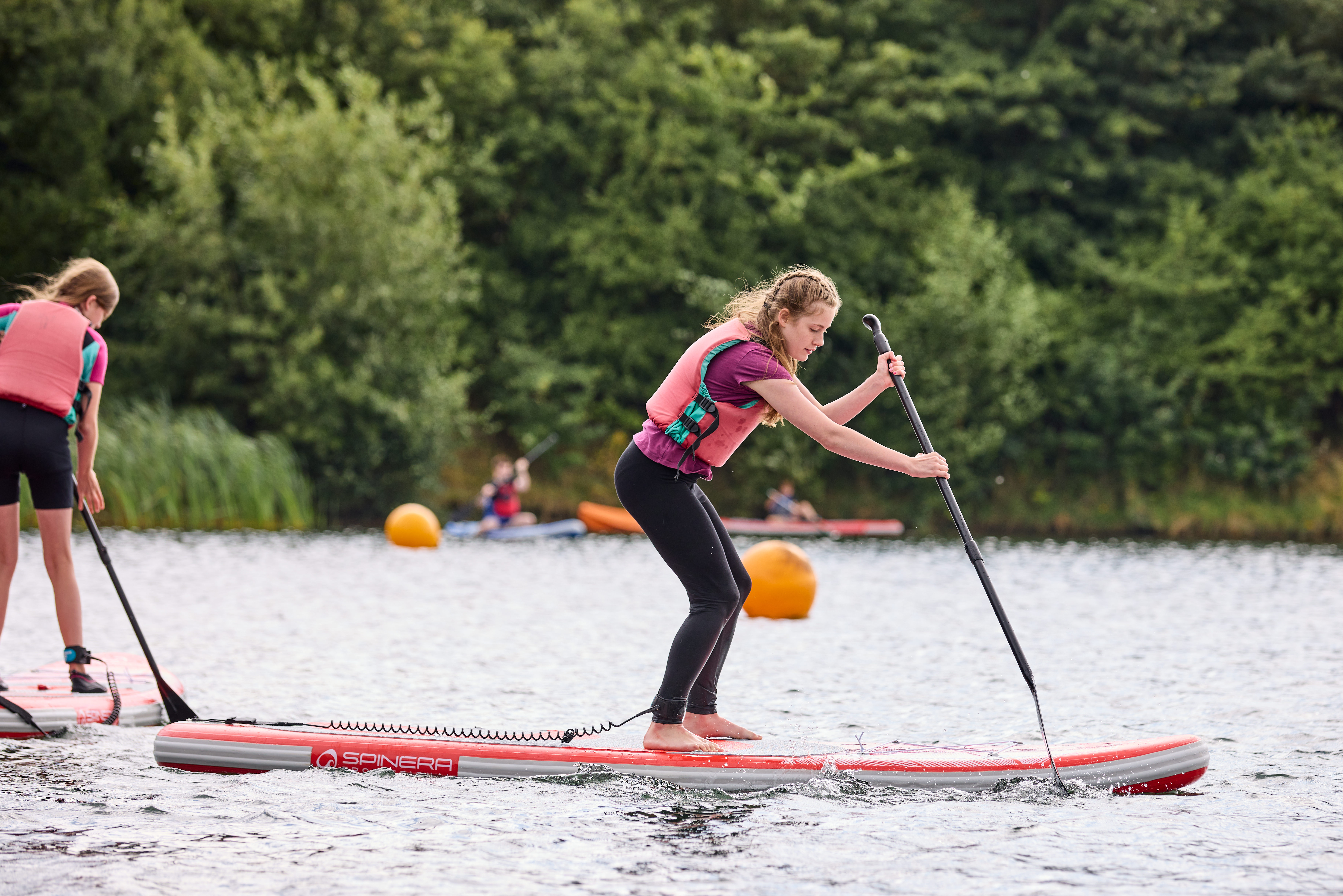 Hatfield Outdoor Activity Centre Aquapark woman swimming (1)
